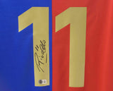 Rivaldo Signed FC Barcelona Home Soccer Jersey #11 with Beckett Witness